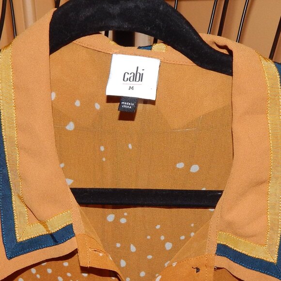 Ladies CAbi Semi-Sheer Sleeveless Blouse - Top- Shirt ~~ Size M ~ Button-Front - Picture 4 of 9